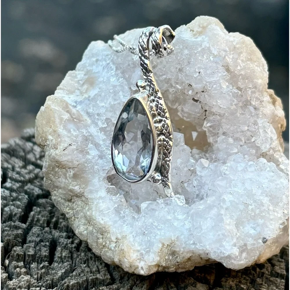 White Topaz Necklace - Picture 10 of 16